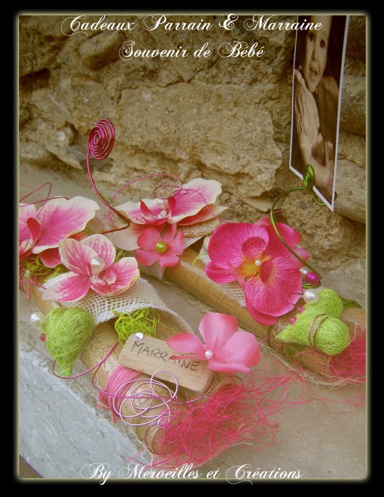 Centre de table mariage et baptême avec orchidées