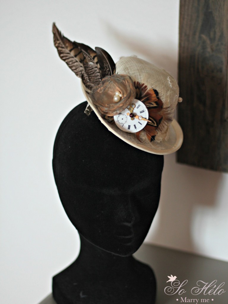 chapeau de mariée steampunk