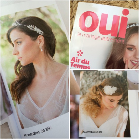 parution So Hélo Oui magazine couronnes et accessoires mariée bohème