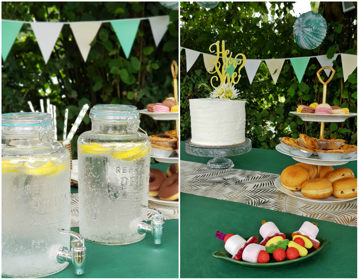 detail deco table baby shower limonadiers beignet