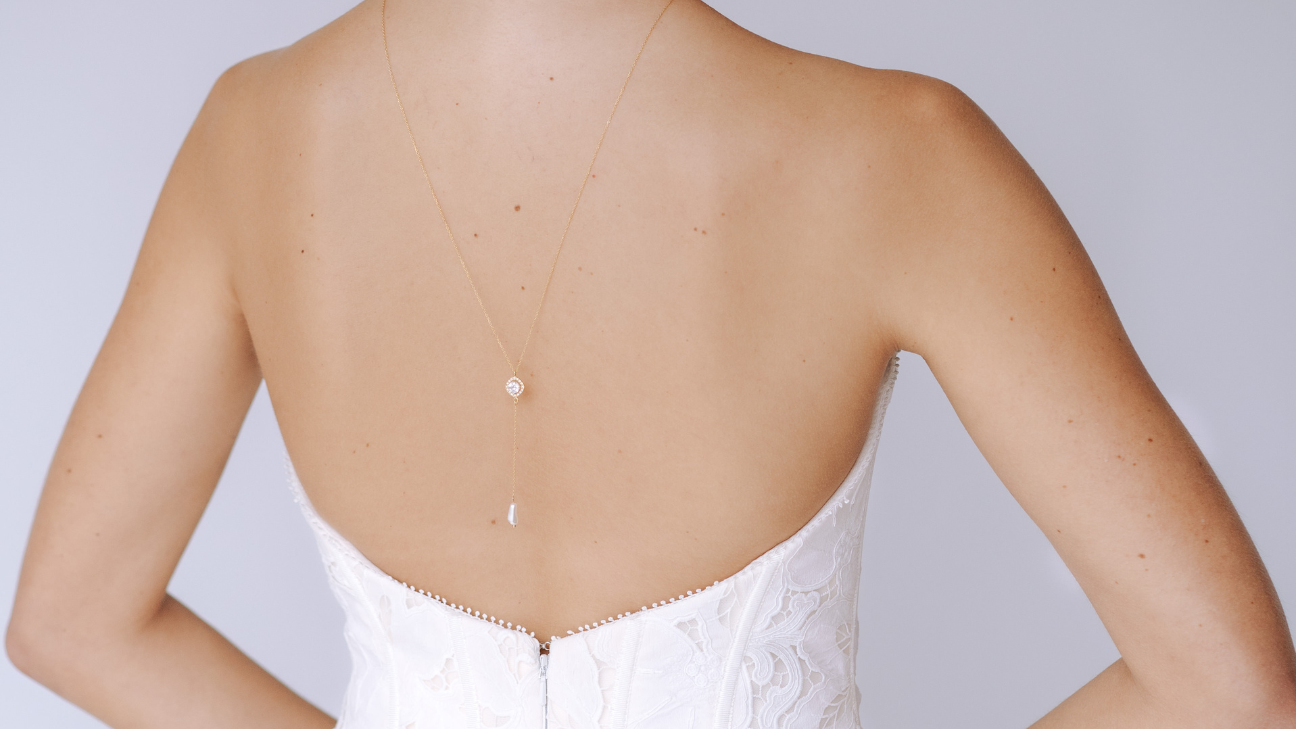 Bijou de dos mariage chute de dos pour collier - Canada